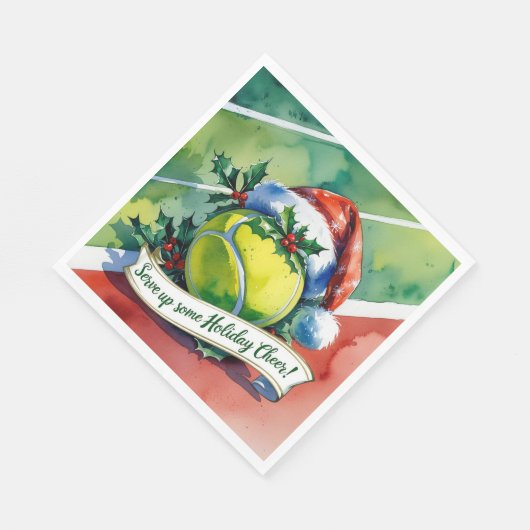 Serviette En Papier Tennis Christmas Festive ball (Coin)
