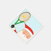 Serviette En Papier Tennis Christmas Holiday Party Naples (Coin)