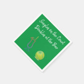 Serviette En Papier Tennis & Cocktails (Coin)
