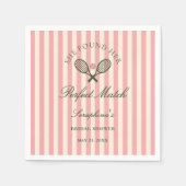 Serviette En Papier Tennis de mariage idéal (Devant)