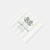 Serviette En Papier Tennis de mariage parfait (Coin)