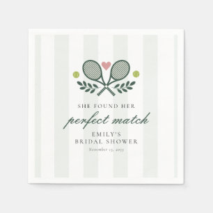 Serviette En Papier Tennis de mariage sur mesure
