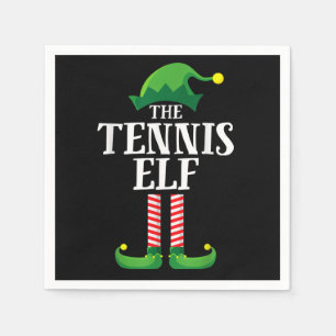 Serviette En Papier Tennis Elf Correspondant Famille Groupe Noël