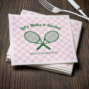Serviette En Papier Tennis Enterrement de Vie de Jeune Fille Faisons d