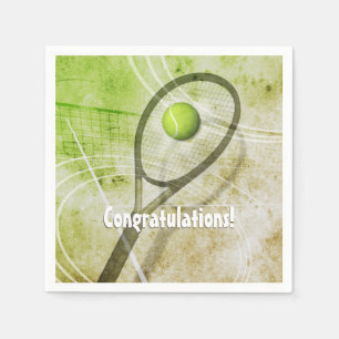 Serviette En Papier Tennis féminin personnalisé