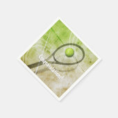 Serviette En Papier Tennis féminin personnalisé (Coin)