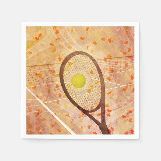 Serviette En Papier Tennis Love (Devant)