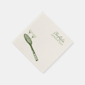 Serviette En Papier Tennis Mariage cocktail serviette (Coin)