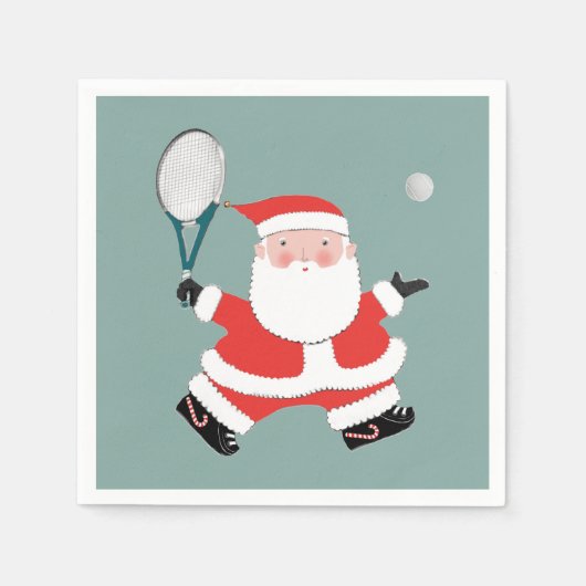 Serviette En Papier Tennis Noël (Devant)