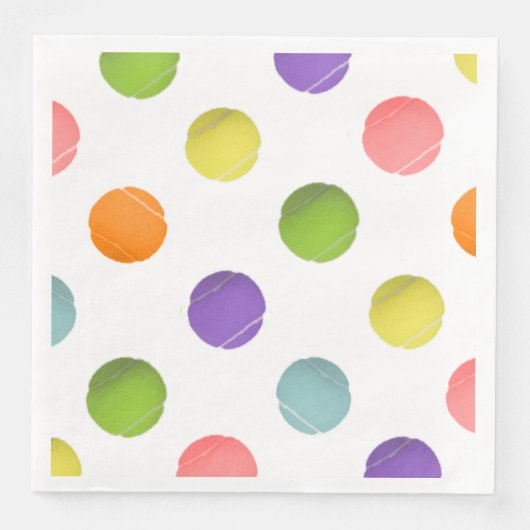Serviette En Papier Tennis Party (Devant)