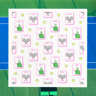 Serviette En Papier Tennis Prépa Mahjong / Tuiles de raquette et de sa