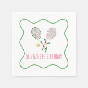 Serviette En Papier Tennis preppy plaid anniversaire