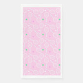 Serviette En Papier Tennis Racket Motif Pastel Pink Party (Devant)