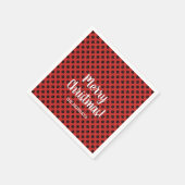 Serviette En Papier Tennis rouge personnalisé Joyeuses serviettes de f (Coin)