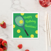 Serviette En Papier Tennis Sports Anniversaire (En situation)