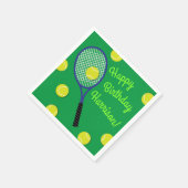 Serviette En Papier Tennis Sports Anniversaire (Coin)