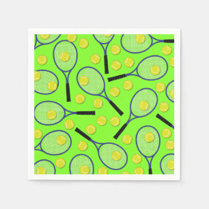 Serviette En Papier Tennis Sports Anniversaire