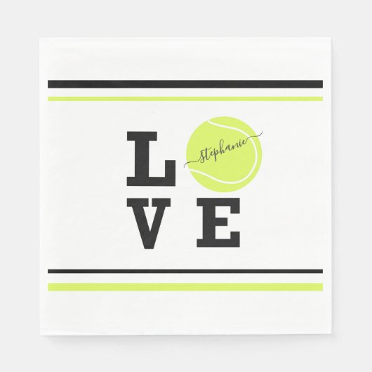 Serviette En Papier Tennis Tennis Ball Party (Devant)