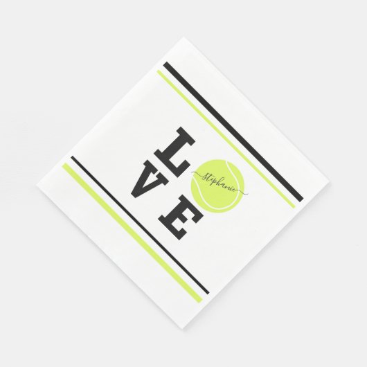 Serviette En Papier Tennis Tennis Ball Party (Coin)