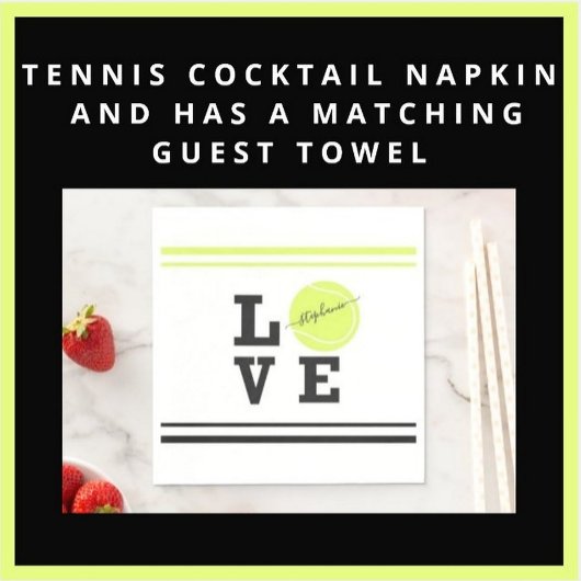 Serviette En Papier Tennis Tennis Ball Party