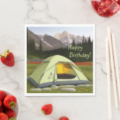Serviette En Papier Tent Camping Anniversaire (En situation)