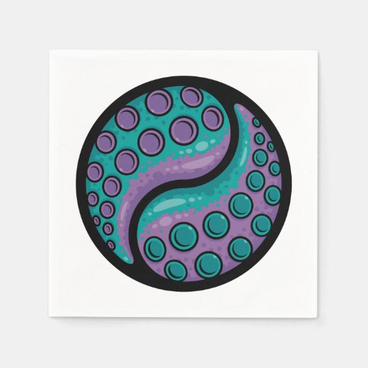 Serviette En Papier Tentacle Yin Yang (Devant)