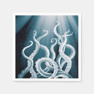 Serviette En Papier Tentacles Galaxy Blue Moon Rays