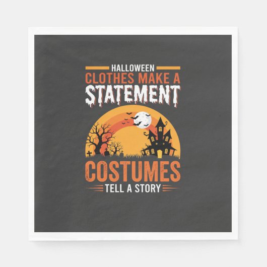 Serviette En Papier Tenues de Halloween Déclaration Conception de Mais (Devant)