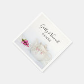Serviette En Papier Teot avec Mariage rose Roses (Coin)