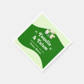Serviette En Papier Tequila Citron Vert & Enterrement de Vie de Jeune (Coin)