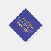 Serviette En Papier Tequila Limes Sunshine Fête Mexicaine Drôle (Coin)