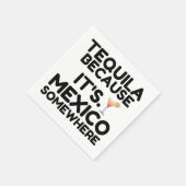 SERVIETTE EN PAPIER TEQUILA MEXICO PARTOUT (Coin)