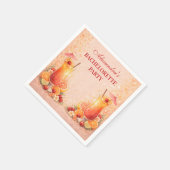 Serviette En Papier Tequila Sunrise Miami Weekend Bachelorette Party (Coin)