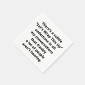 Serviette En Papier Terminons ça (Coin)