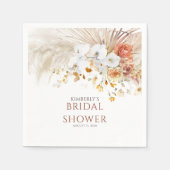 Serviette En Papier Terracotta Floral Pampas Grass Tout Événement (Devant)