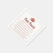 Serviette En Papier Terracotta Fun Facts classe de 2022 diplôme cap (Coin)