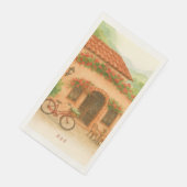 Serviette En Papier Terracotta Hacienda espagnole Destination Mariage (Coin)