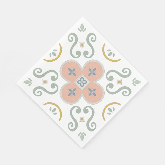 Serviette En Papier terracotta scandinave (Coin)