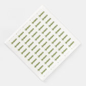 Serviette En Papier Terrain boisé rustique Thème Lumberjack Arbres (Coin)