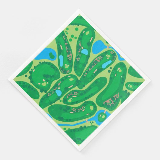 Serviette En Papier terrain de golf par golf green (Coin)