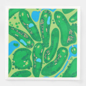 Serviette En Papier terrain de golf par golf green (Devant)
