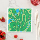 Serviette En Papier terrain de golf par golf green (En situation)