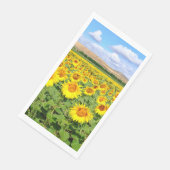 Serviette En Papier Terrain de tournesol (Coin)