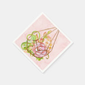 Serviette En Papier Terrarium rose Succulent (Coin)