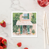 Serviette En Papier Terrasse paisible à Rome (En situation)