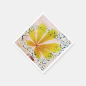 Serviette En Papier Terrazzo et Botanique (Coin)