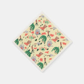 Serviette En Papier Terrazzo Garden Party (Coin)