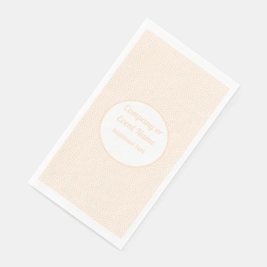 Serviette En Papier Terrazzo - Pêche à l'orange - Serviettes (Coin)