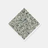 Serviette En Papier Terrazzo Vert Moderne (Coin)