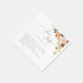 Serviette En Papier Terre Automne Floral Faits amusants (Coin)